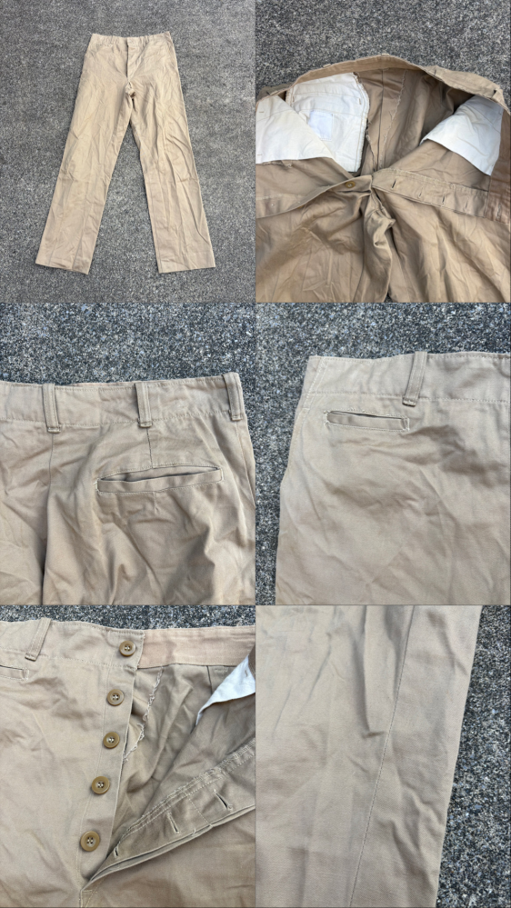 古着に詳しい方々に質問です。セカストにて軍物のパンツと思い購入し 