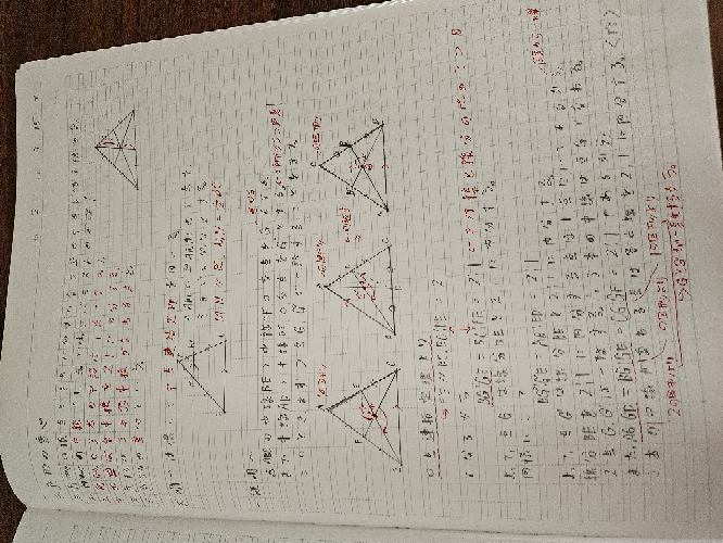 写真が見えにくかったらすみません。授業ノートこれで良いのかという