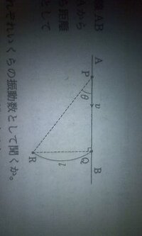 【斜め方向のドップラー効果】 発音体が直線AB上を振動数f0の音を出しながら、一定の速さvでAからBに向かって進行している。観測者は直線ABから距離lの点Rに静止している。音速V,∠QPR=θとして次の問に答えよ。
(1)発音体が点P,Qで出した音を、観測者はそれぞれいくらの振動数として聞くか。
(2)点Pで出た音が観測者に達した時、発音体はPからいくらの距離にあるか。


特に(...