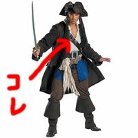 海賊の衣装で 海賊の衣装でよく 画像のように肩からななめについてるベル Yahoo 知恵袋