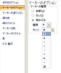 Office2007エクセルグラフの凡例マーカーのみ大きくする方法を教えて下 Yahoo 知恵袋