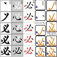 日本語では なぜ 必 にの字を添付図参照の書き順で指導するのですか 中点 Yahoo 知恵袋