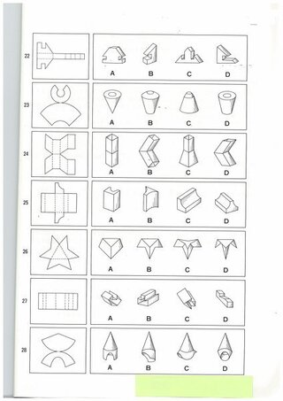 展開図から立体形でさがせ問題４ 左側の図形を組み立てると右側のどれにな Yahoo 知恵袋