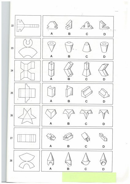 展開図から立体形でさがせ問題４ 左側の図形を組み立てると右側のどれにな Yahoo 知恵袋