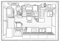 室内俯瞰図は一点透視図法で描かれているようですが 消失点はどこに Yahoo 知恵袋