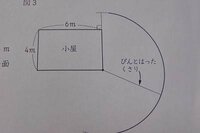 算数の問題です １ 小屋の角のところから 犬が鎖につながれ Yahoo 知恵袋