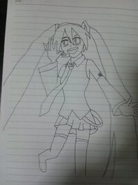 僕のイラストに点数をつけて下さい 僕が描いた 初音ミクのイ Yahoo 知恵袋