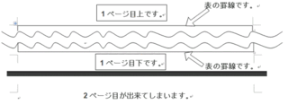 Wordで表をページ全体に作る場合2ページ目が出来ない方法を教えて下さい Yahoo 知恵袋