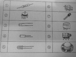 技術のテストで 次の1 10のラジオ製作で使う部品の名称がわ Yahoo 知恵袋