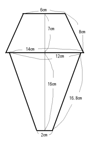 円錐台の展開図の書きかたを教えてください 過去の質問を検索してはみたのです Yahoo 知恵袋