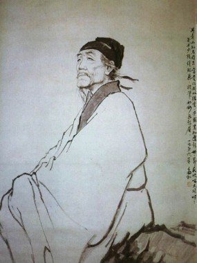 中国画　作者不明 模写] 中国画 肉筆 在銘 在印 作者不明 山水 人物画 中国 美術