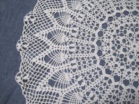 ４０番のレース糸用のテーブルセンターの編み図を使って エミー Yahoo 知恵袋