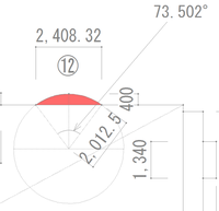 円弧面積の計算方法が分かりません 赤色示されている円弧の面積の計算方法 Yahoo 知恵袋