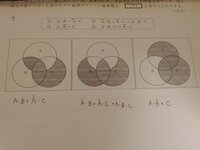 ベン図の３つの集合の場合の解き方の公式とかあるのでしょうか ごちゃごちゃ Yahoo 知恵袋
