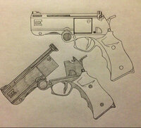 銃に関係する質問 画像です 前回の続きで近未来的な銃のデザインしてます デ Yahoo 知恵袋
