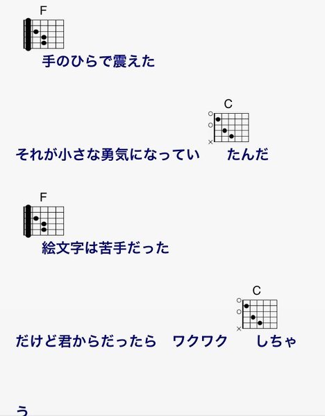 エレキギターで、コードの抑え方(初心者) - エレキで、YUIのチェリーを 