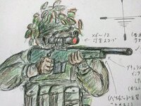 銃を撃つ兵士のイラストを描くときに色鉛筆を使っているのですが 色鉛筆でないも Yahoo 知恵袋