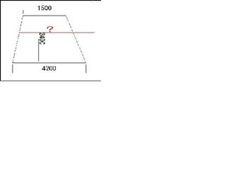 下図のような台形を3等分したいのですが 計算式がわかりません どな Yahoo 知恵袋