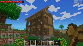 マインクラフトpeのマルチ鯖の家ってこんなのでいい 屋根とかまだ途 Yahoo 知恵袋