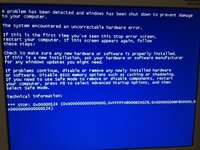 Osインストール中のブルースクリーンで困ってます Windows7 Yahoo 知恵袋