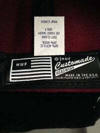 huf キャップ 偽物 見分け 方