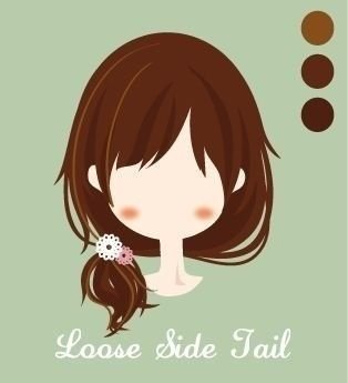 エレガント 髪型 サイド テール