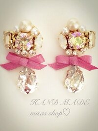 ビジューピアス 詳しい作り方 画像のようなピアスを作成したいと思っ Yahoo 知恵袋