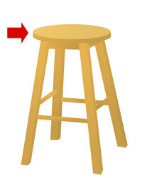 彼は脆い椅子で壊れかけている椅子をさらに壊した というのを英語にし Yahoo 知恵袋