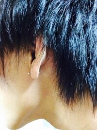 ピアスをあけたとに穴が斜め上あいてしまいましたこれでも大丈夫ですか Yahoo 知恵袋