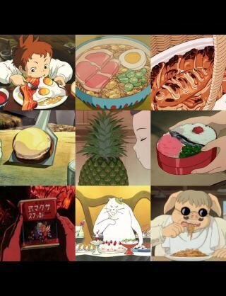 ジブリ飯 どなたか教えて下さい この画像の 左の真ん中の丸い食べ物は Yahoo 知恵袋