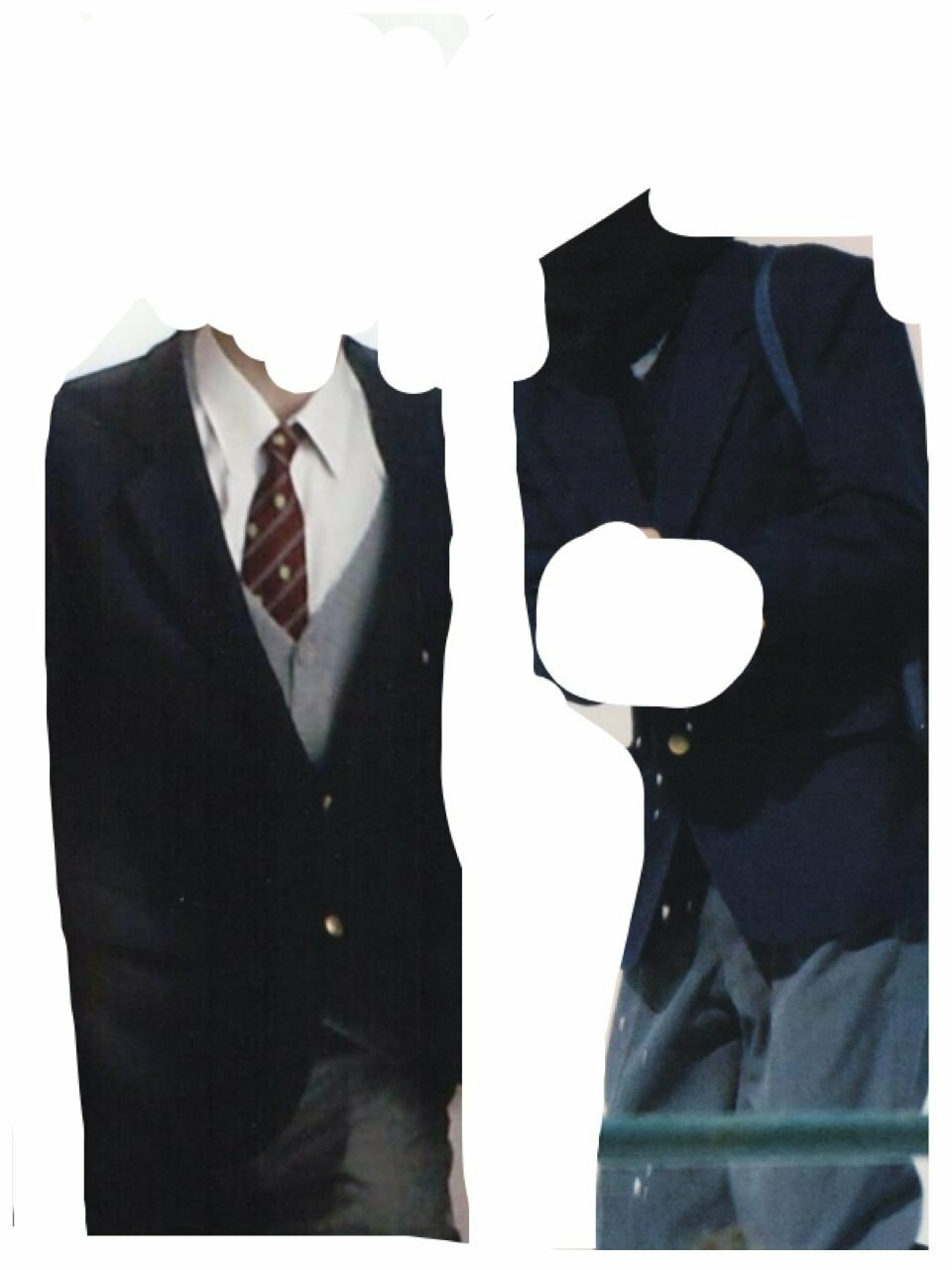 千葉県でこの制服の高校はどこでしょうか 紺のブレザーに赤ネクタイです 右側は Yahoo 知恵袋