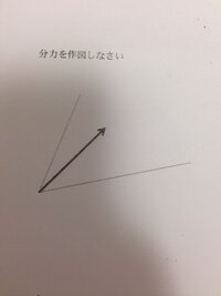 この分力の書き方を教えてください 分力は その分力によってでき Yahoo 知恵袋