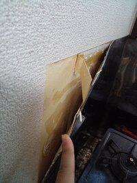 アパートに住んでいる者です キッチンのステンレス部分に１００均で買った汚れ防 Yahoo 知恵袋