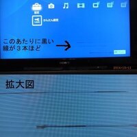 液晶テレビ画面に黒い線が出てしまいました 原因 対処方法が分かる方がいました Yahoo 知恵袋