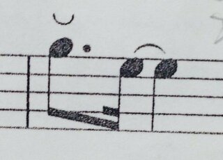 トロンボーンの楽譜で 1つ目の音符の上についてる こういう記号は Yahoo 知恵袋
