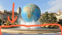 東京ディズニーシーの アクアスフィアの周りにある囲い 写真参照 Yahoo 知恵袋