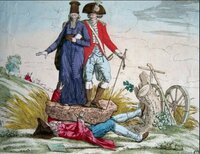 フランスの革命前の社会についてです この絵の人物の身分はそれぞれ何を表してい Yahoo 知恵袋