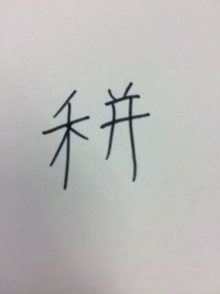 至急教えてください 併 のにんべんの部分が のぎへんの漢字 Yahoo 知恵袋