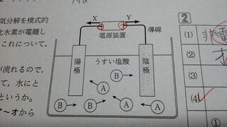 この図は うすい塩酸の電気分解を模式的に表したもので ａ Bは塩化水素が電離 Yahoo 知恵袋