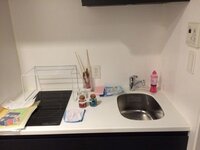 キッチンが写真のようになっています 食器を洗っても乾かすとこ Yahoo 知恵袋