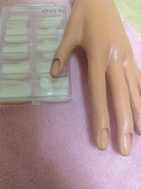 ネイルの練習用ハンドなんですけど - ネイルチップとサイズが合いま