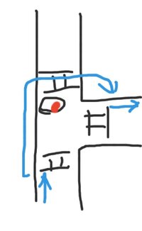 自転車と車が道路上で激しく喧嘩