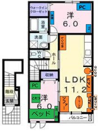 家具の配置 部屋の使い方についてよろしくお願いします 大東建託賃貸2ldkに住ん 教えて 住まいの先生 Yahoo 不動産