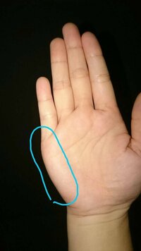 右手の小指の下の部分の痛みについて 字を書く際に下に当たる小指の下 Yahoo 知恵袋