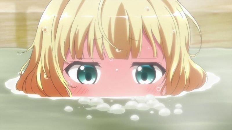 アニメの入浴シーンで 口まで湯船につかってブクブクしてるシーンをよく見るので Yahoo 知恵袋