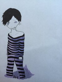 絵を評価してください描いたのは囚人松で一松ですある人の絵を参考にし Yahoo 知恵袋