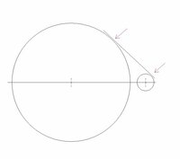 大きさが違う2つの円に接する直線の描き方を教えてください以下の図の直線を2つ Yahoo 知恵袋