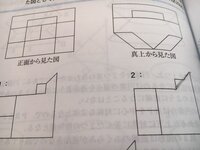 投影図上の２つの 正面から見た事 真上から見た図を考慮して 正面に向かって右 Yahoo 知恵袋