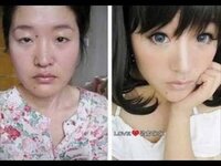 中国人女性のすっぴんとメイク後です かなりの変化ですか かなりの変化で Yahoo 知恵袋