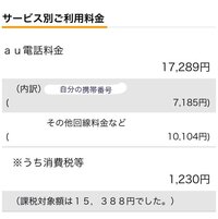 Auの請求料金でその他回線料金があるんですが 先月タブレット解約して一括で払 Yahoo 知恵袋